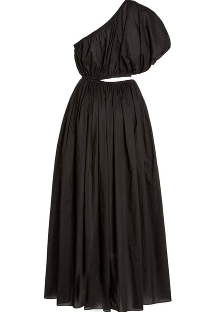 One shoulder midi dress