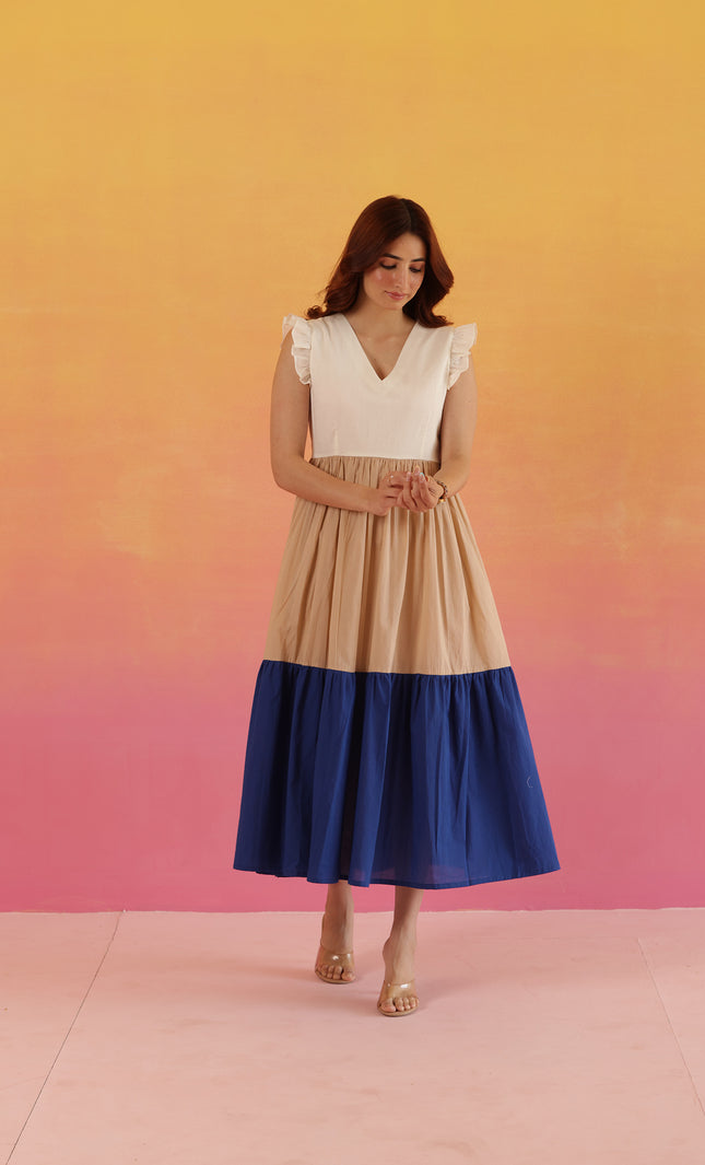 Cotton two tier dress