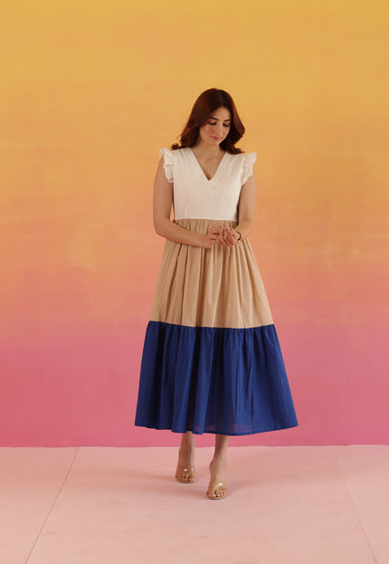 Cotton two tier dress