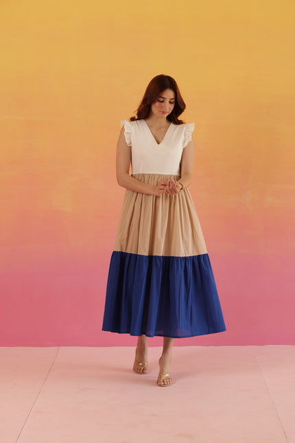 Cotton two tier dress
