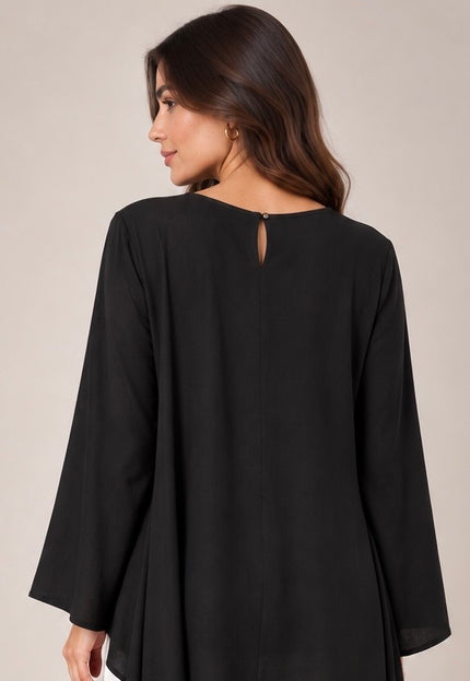 Black layered top