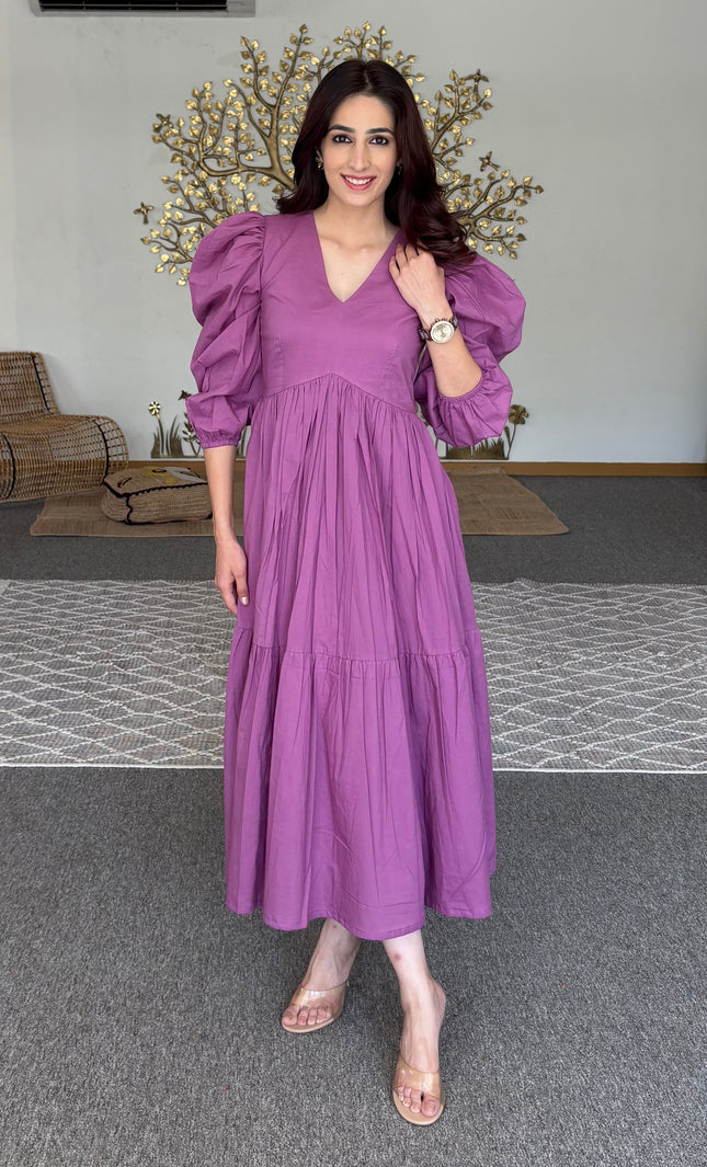 Lavender midi dress