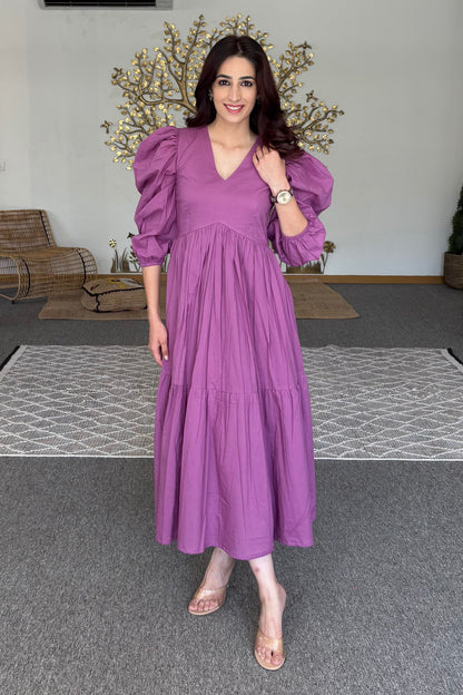 Lavender midi dress
