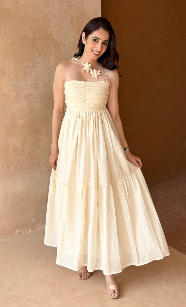 Cream maxi dress