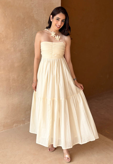 Cream maxi dress