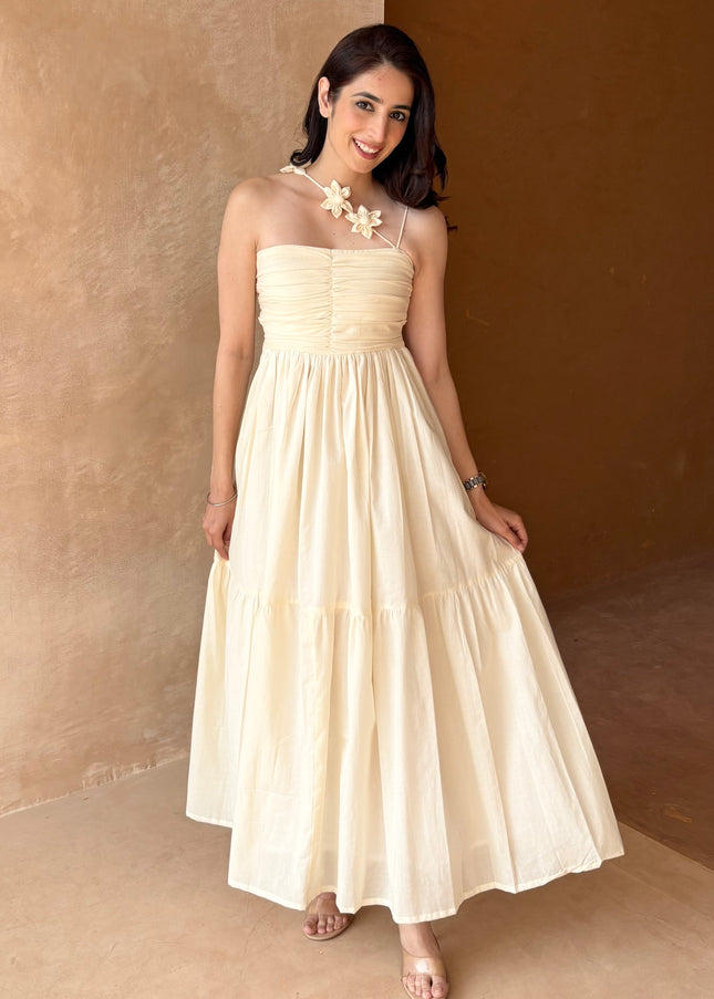 Cream maxi dress