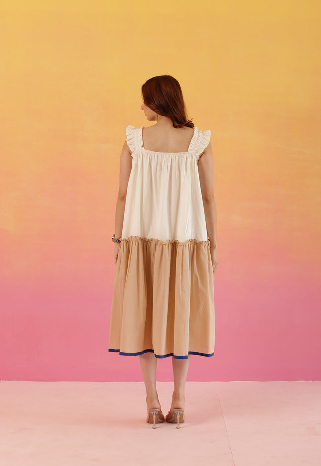Cotton midi dress