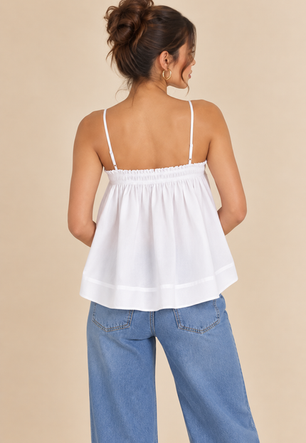 White cotton top