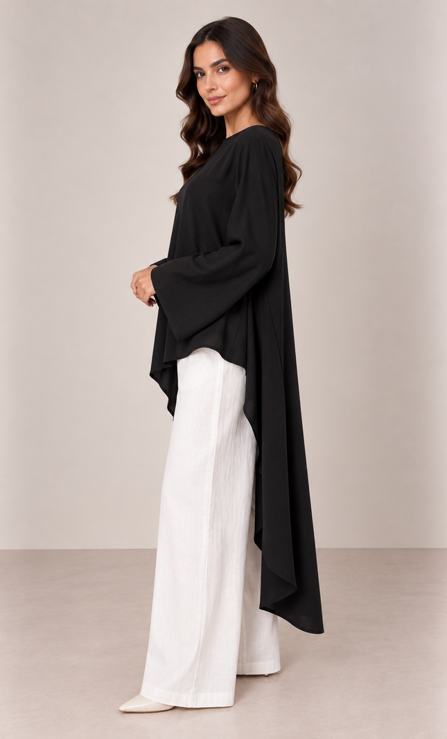 Black layered top