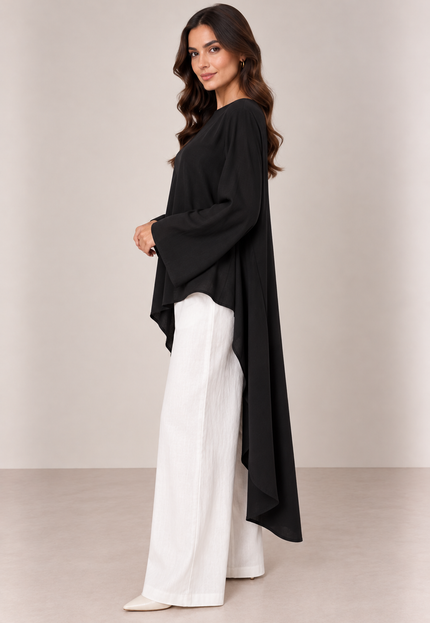 Black layered top