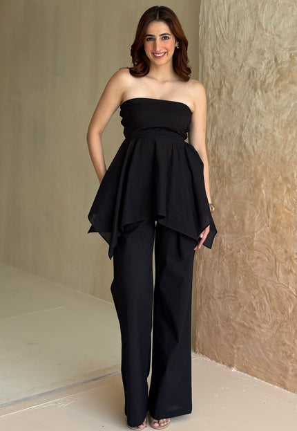 Black cotton co-ord