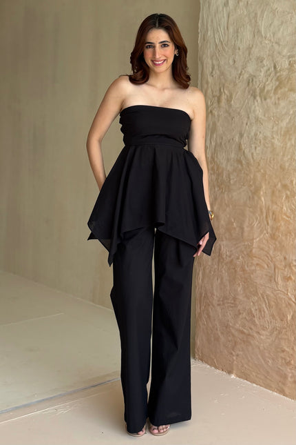 Black cotton co-ord