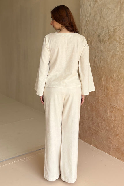 Cotton linen co-ord