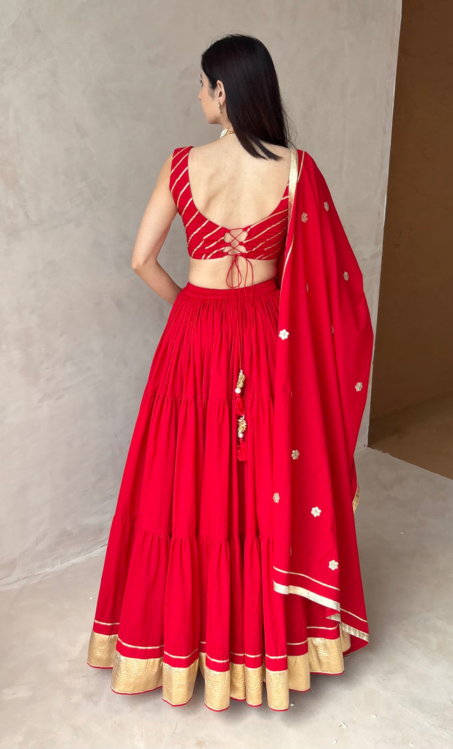 Red Lehenga set