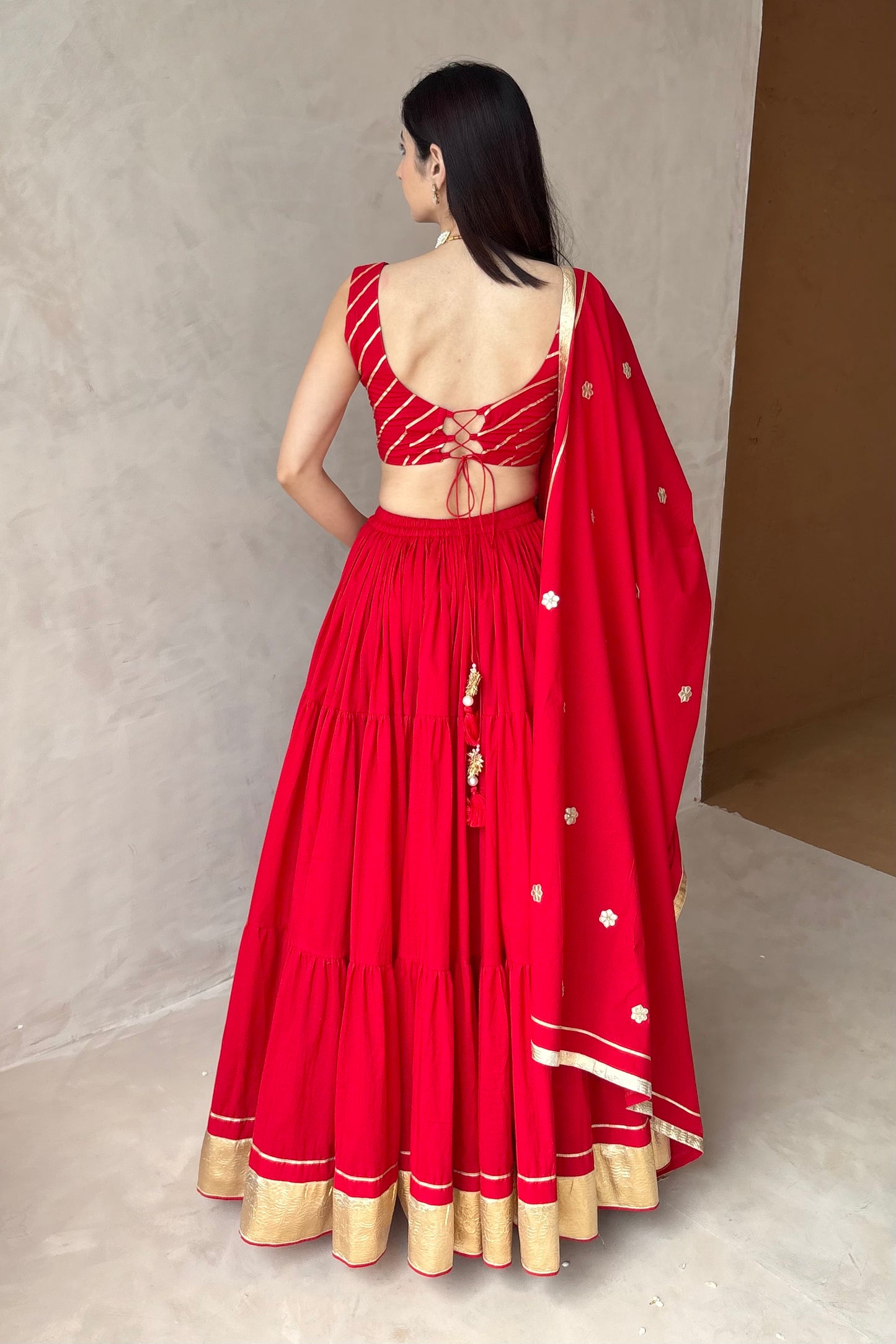 Red Lehenga set
