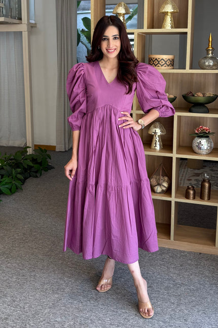 Lavender midi dress