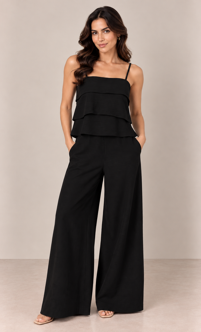 Black cotton co-ord