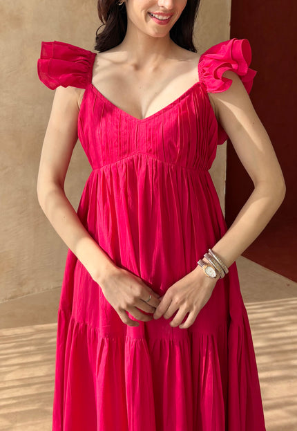 Pink maxi dress