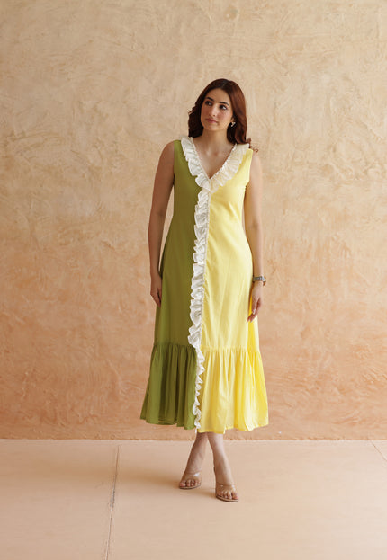 Cotton midi dress