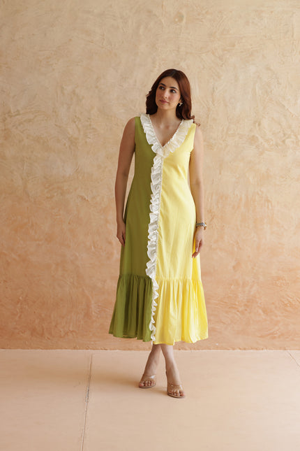 Cotton midi dress
