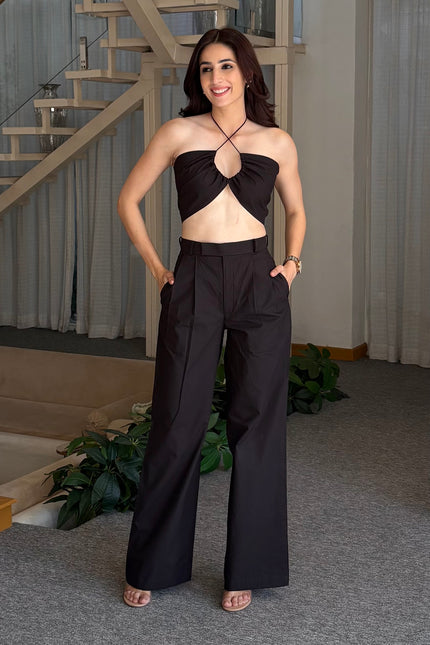 Black tailored set
