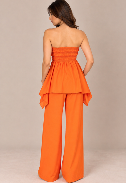 Orange cotton co-ord