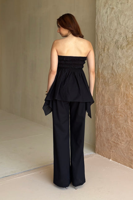 Black cotton co-ord