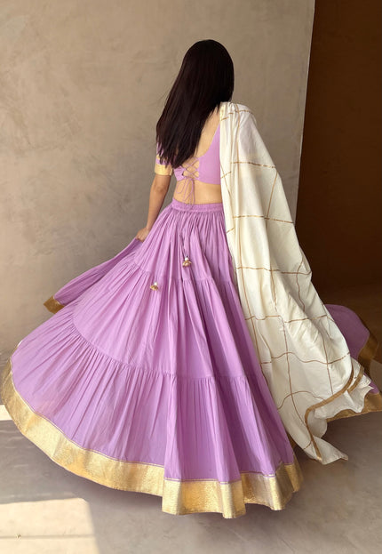 Lavender lehenga set