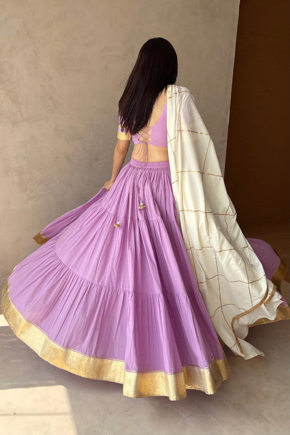 Lavender lehenga set