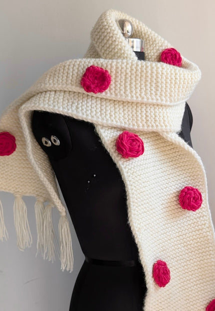 Handwoven wool muffler