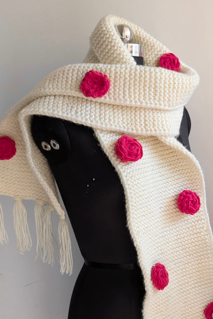Handwoven wool muffler