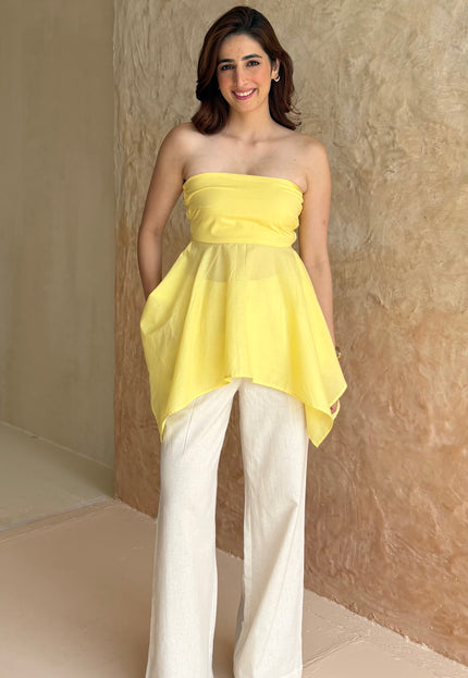 Cotton peplum top