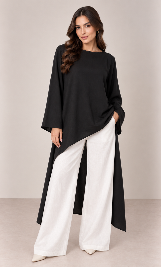 Black layered top