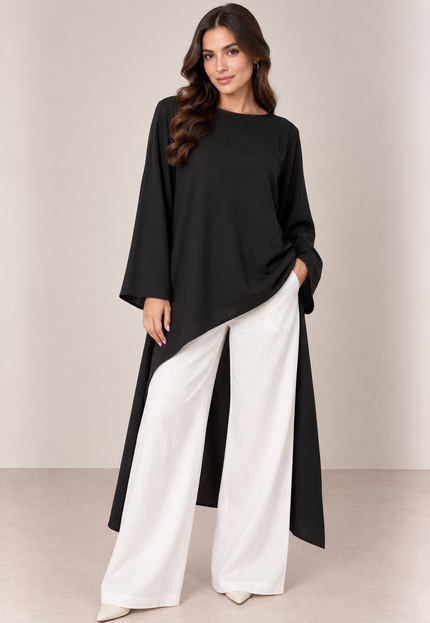 Black layered top