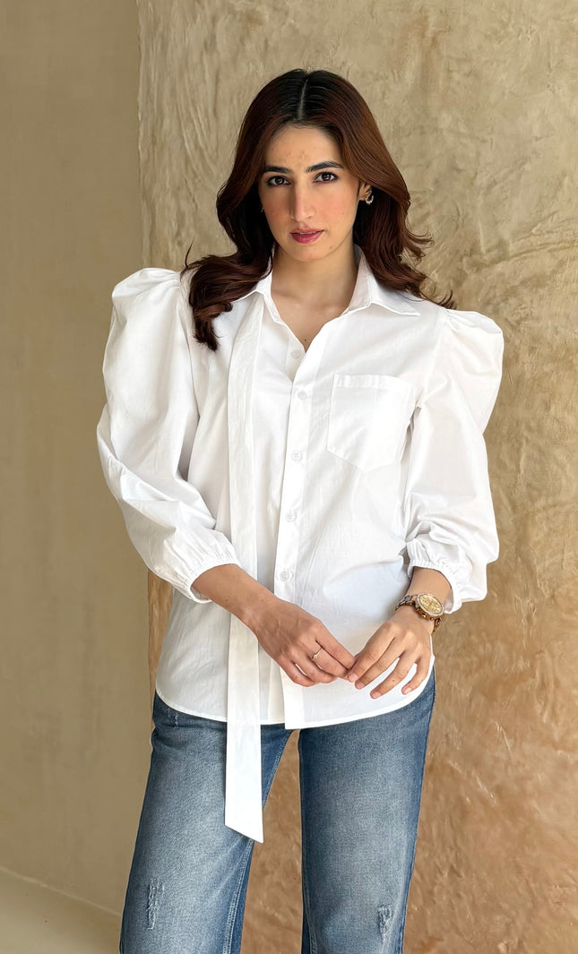 White poplin shirt