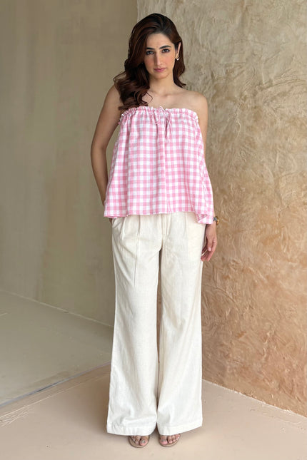 Gingham tie-up co-ord