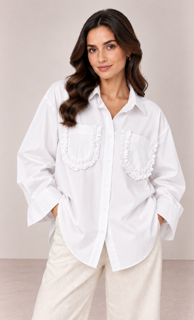 White poplin shirt