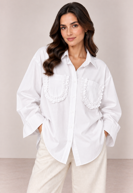 White poplin shirt