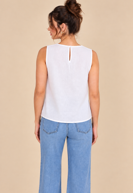 Cotton frilled top