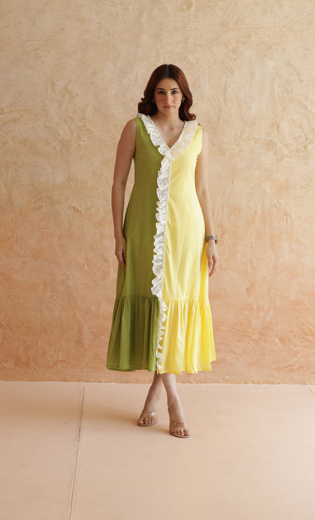 Cotton midi dress