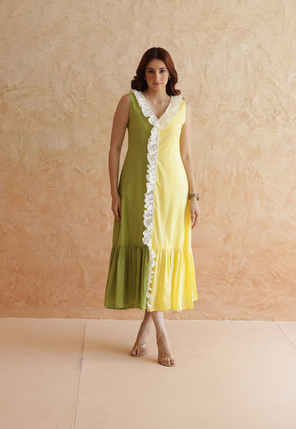Cotton midi dress
