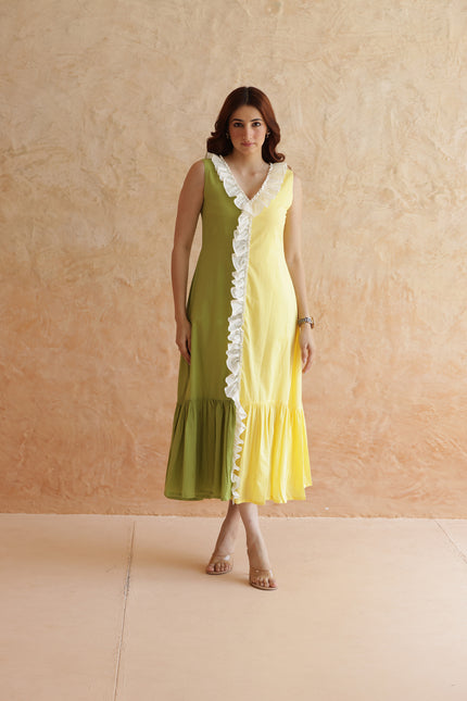 Cotton midi dress