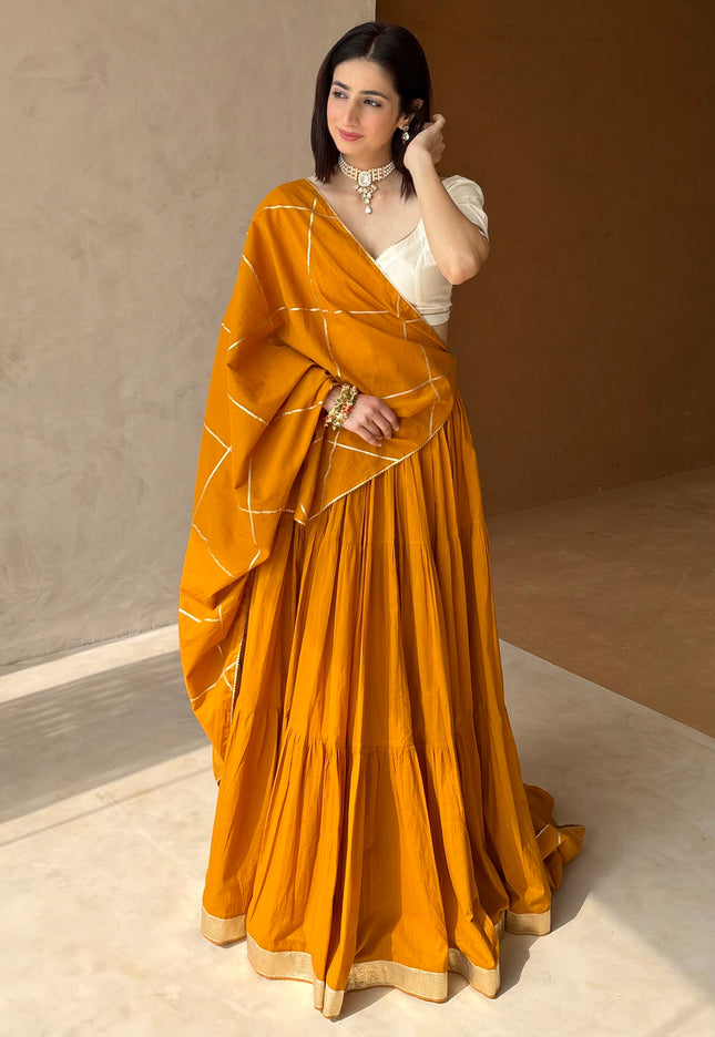 Mustard Lehenga set