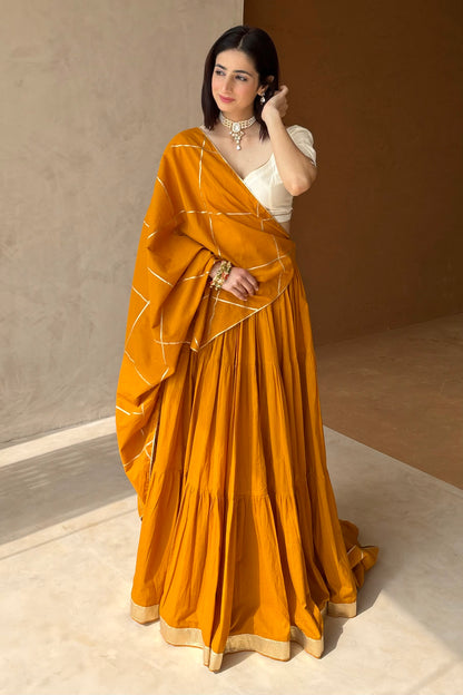 Mustard Lehenga set