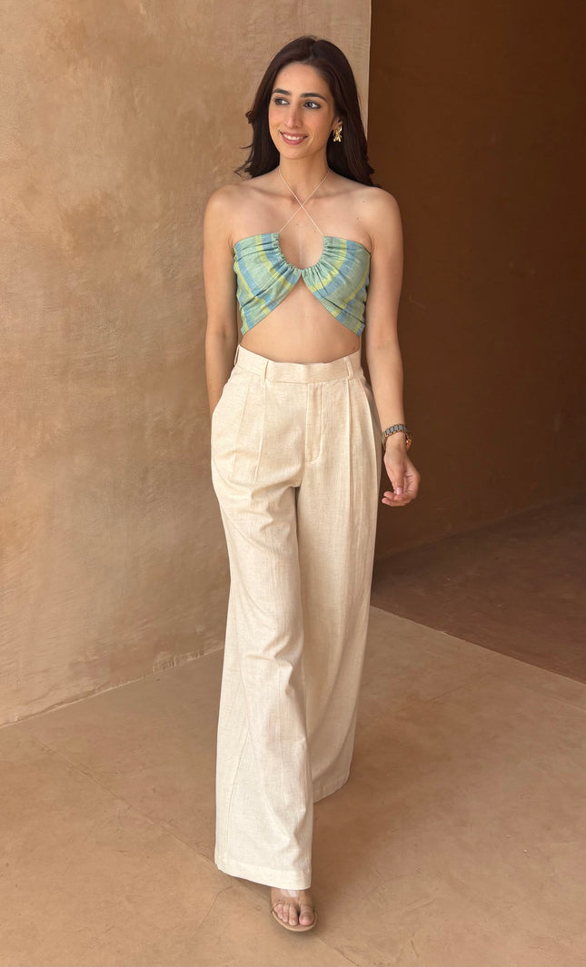 Tailored pant + boho top