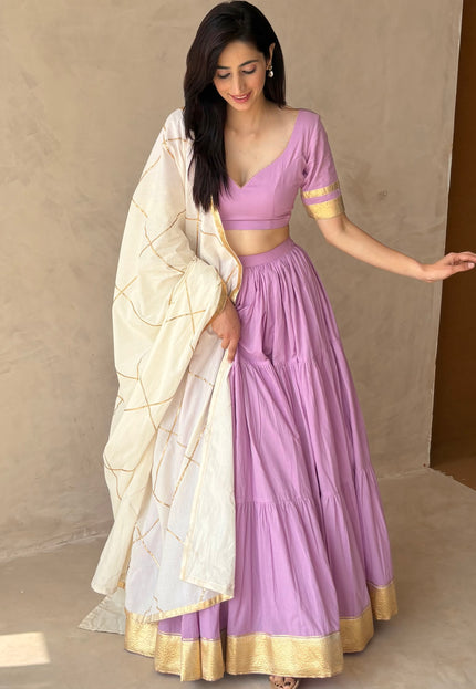 Lavender lehenga set