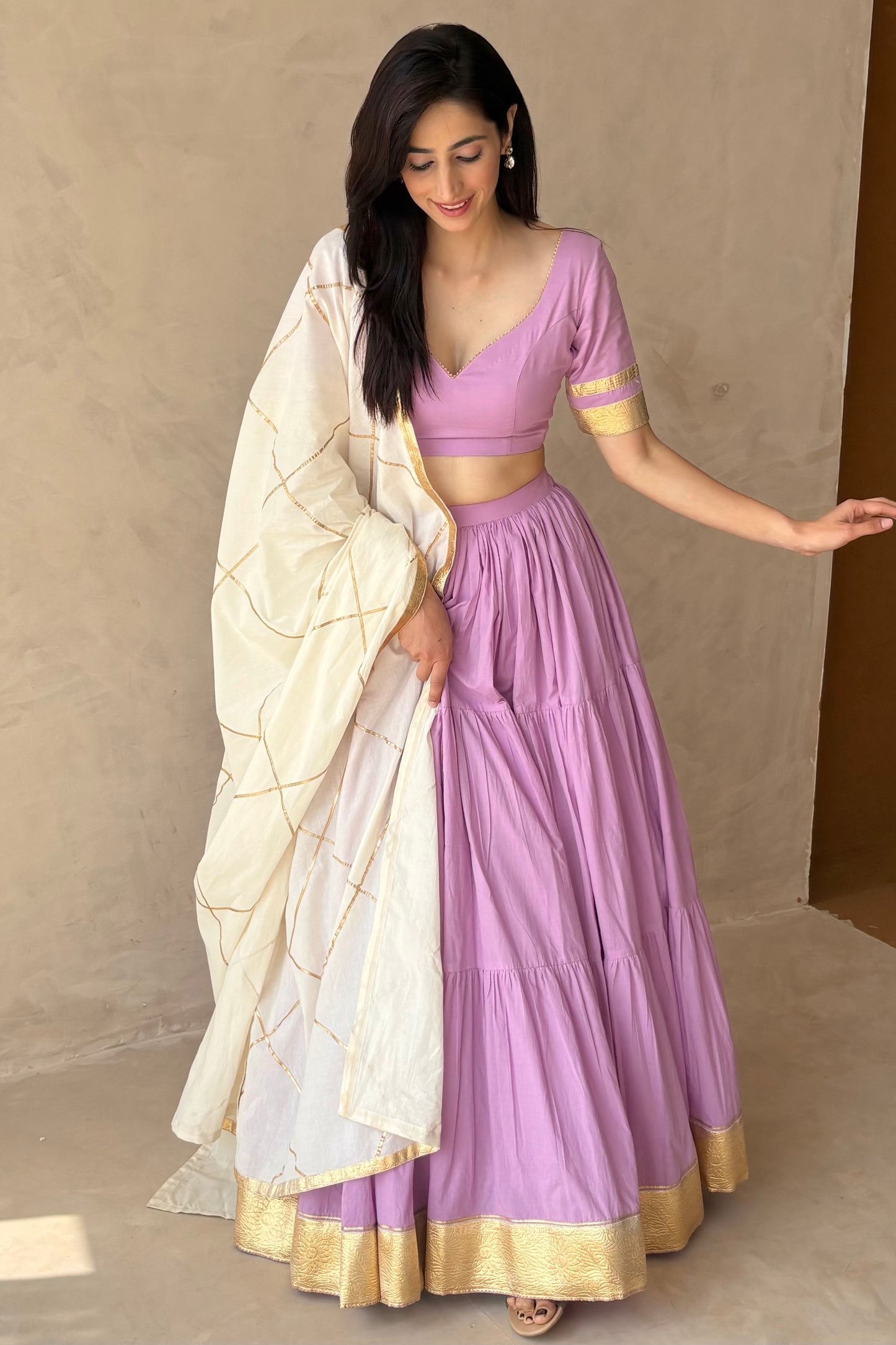 Lavender lehenga set