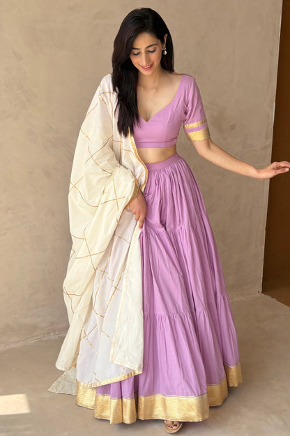 Lavender lehenga set