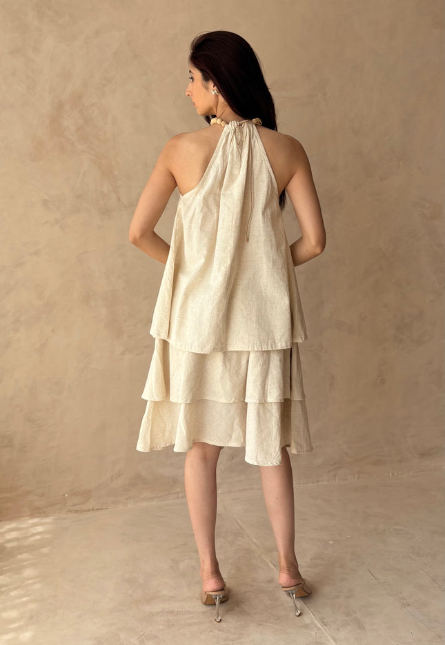 Cotton wooden beads co-ord set