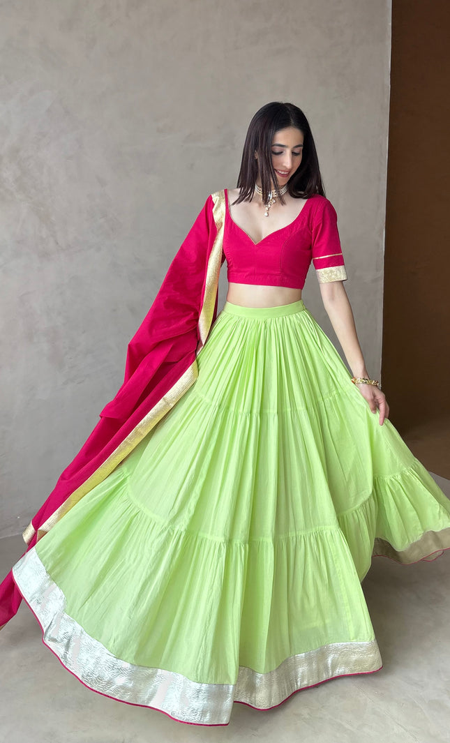 Rani pink lehenga set
